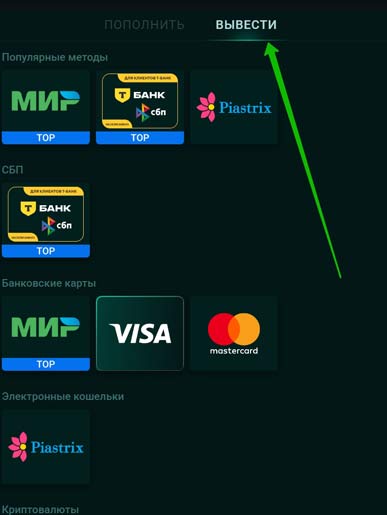 Методы платежей